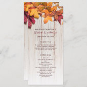 Het najaarsprogramma van de herfst laat de Rustic  (Voorkant / Achterkant)