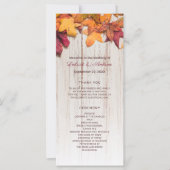 Het najaarsprogramma van de herfst laat de Rustic  (Voorkant)