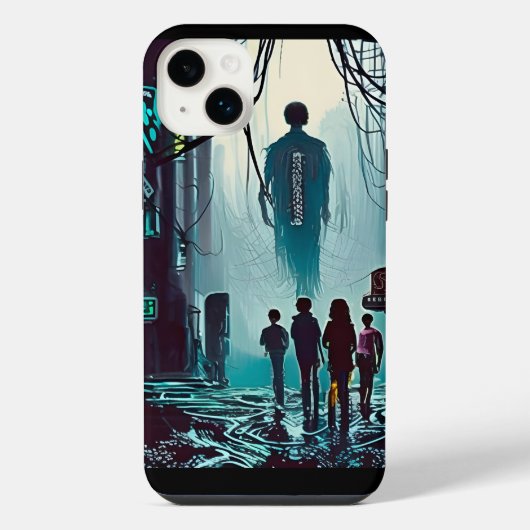 Het najagen van de slechteriken (Versie 2) iPhone Hoesje (Achterkant)
