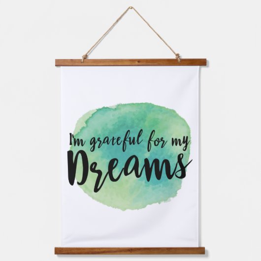 het najagen van droomcitaten voor succesmotivatie hangend wandkleed (Voorkant)