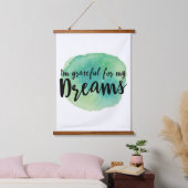 het najagen van droomcitaten voor succesmotivatie hangend wandkleed (Slaapkamer)