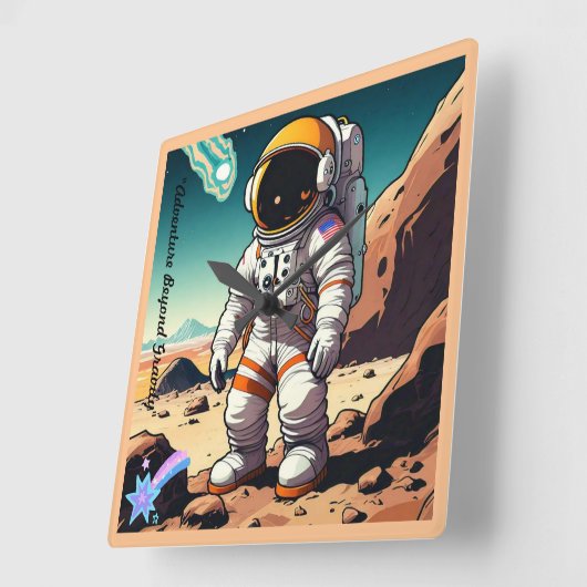 "Het najagen van hemelse dromen" Vierkante Klok (Hoek)