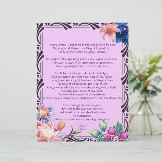 Het Narrow Road Writing Personalized Paper (Staand voorkant)