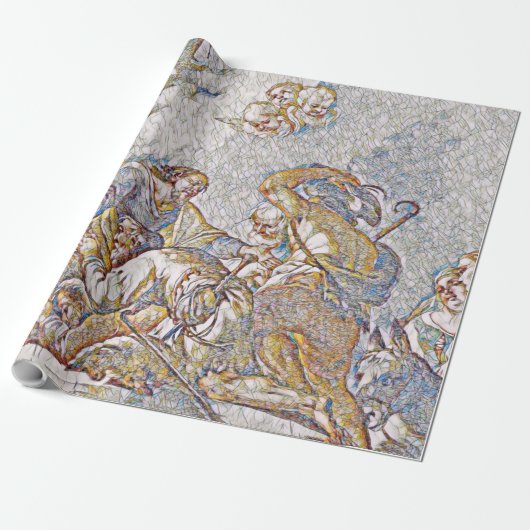 Het Natinity Wrapping Paper Cadeaupapier (Uitgerold)