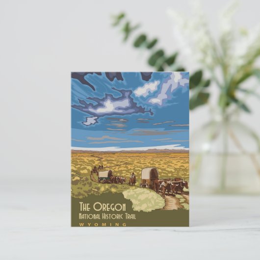 Het nationaal historisch pad van Oregon Briefkaart (Staand voorkant)