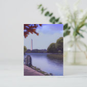 Het Nationaal Monument in Washington DC. Briefkaart (Staand voorkant)