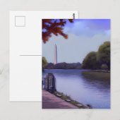 Het Nationaal Monument in Washington DC. Briefkaart (Voorkant / Achterkant)