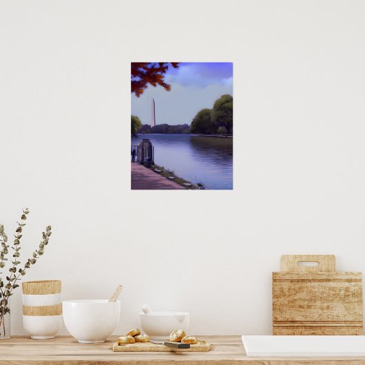 Het Nationaal Monument in Washington DC. Poster (Keuken)