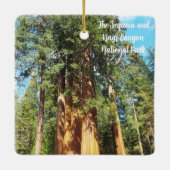 Het nationaal park Sequoia and Kings Canyon Keramisch Ornament (Achterkant)