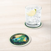 Het Nationaal Park van de Amerikaanse Samoa Ronde Kartonnen Onderzetter (Insitu)