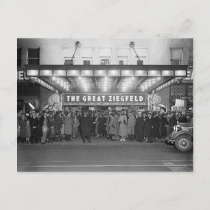 Het National Theater, 1936 Briefkaart