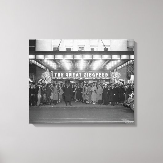 Het National Theater, 1936 Canvas Afdruk (Voorkant)
