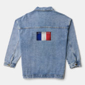 Het nationale motto van Frankrijk Denim Jacket (Achterkant)