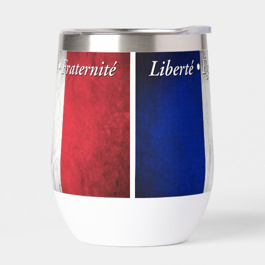 Het nationale motto van Frankrijk Waterfles (Links)