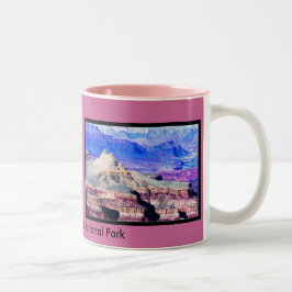 Het nationale park Grand Canyon Tweekleurige Koffiemok