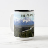 Het nationale park Grand Tetons 15oz Mok (Voorkant links)