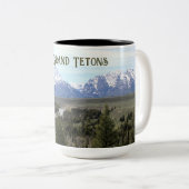 Het nationale park Grand Tetons 15oz Mok (Voorkant rechts)