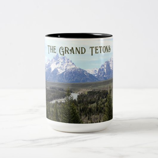 Het nationale park Grand Tetons 15oz Mok (Center)