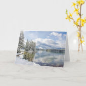 Het Nationale Park van Banff in de winter Kaart (Gele Bloem)