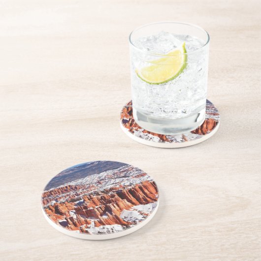 Het Nationale Park van de Canion van Bryce Zandsteen Onderzetter (Zijkant)