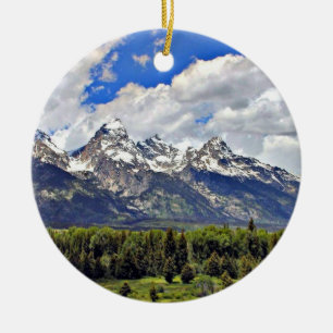 Het Nationale Park van Grand Teton Keramisch Ornament