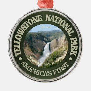 Het Nationale Park van Yellowstone (herfsten) Metalen Ornament