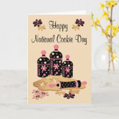 Het nationale Wenskaart van de Dag van het Koekje Kaart (Gele Bloem)