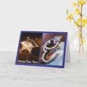 Het nationale Wenskaart van de Week van de Politie Kaart (Gele Bloem)