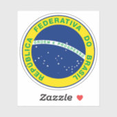 Het nationale zegel van Brazilië Sticker (Vel)