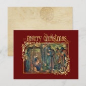 Het Nativiteitskerstfeest Jezus Adoratie Briefkaar Briefkaart (Voorkant / Achterkant)