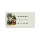 Het Nativity  adreslabel Etiket (Voorkant)