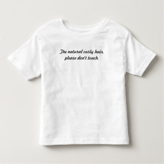 Het natuurlijke krullend haar, niet aanraken. kinder shirts