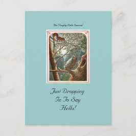 Het Naughty Little Squirrel Briefkaart