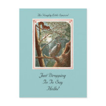 Het Naughty Little Squirrel Briefkaart