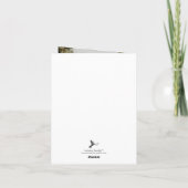 Het Nautical Anchor Navy Stripe Wedding Collectie Bedankkaart (Achterkant)