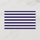 Het Nautical Anchor Navy Stripe Wedding Collectie Informatiekaartje (Achterkant)