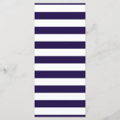 Het Nautical Anchor Navy Stripe Wedding Collectie Menu (Achterkant)
