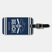 Het Nautical Life is beter bij de Beach Name Bagagelabel (Voorkant horizontaal)