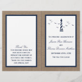 Het Nautical Lighthouse Burlap Wedding Collectie (Voorkant)