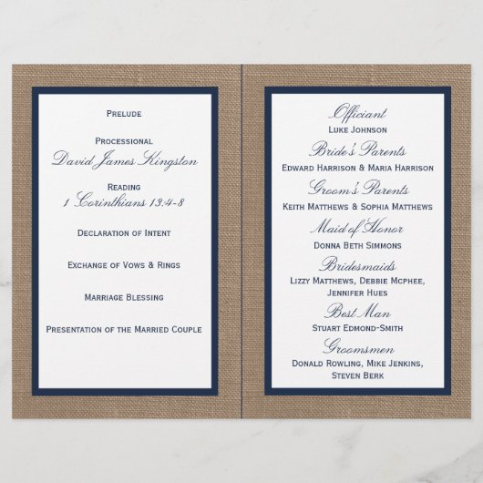 Het Nautical Lighthouse Burlap Wedding Collectie (Achterkant)