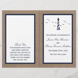 Het Nautical Lighthouse Burlap Wedding Collectie