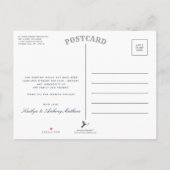 Het Nautical Lighthouse Burlap Wedding Collectie Aankondigingskaart (Achterkant)