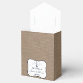 Het Nautical Lighthouse Burlap Wedding Collectie Bedankdoosjes (Geopend)