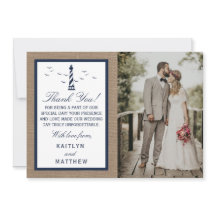 Het Nautical Lighthouse Burlap Wedding Collectie