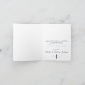 Het Nautical Lighthouse Burlap Wedding Collectie Bedankkaart (Binnen)