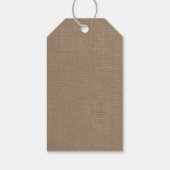 Het Nautical Lighthouse Burlap Wedding Collectie Cadeaulabel (Achterkant)