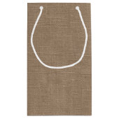 Het Nautical Lighthouse Burlap Wedding Collectie Klein Cadeauzakje (Achterkant)