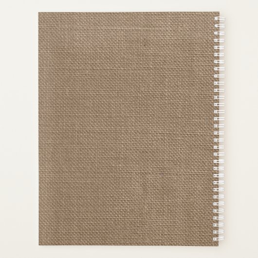 Het Nautical Lighthouse Burlap Wedding Collectie Planner (Achterkant)