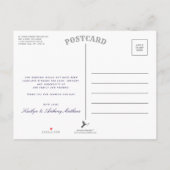 Het Nautical Lighthouse Wedding Collectie Aankondigingskaart (Achterkant)