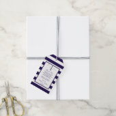 Het Nautical Lighthouse Wedding Collectie Cadeaulabel (Met Touw)
